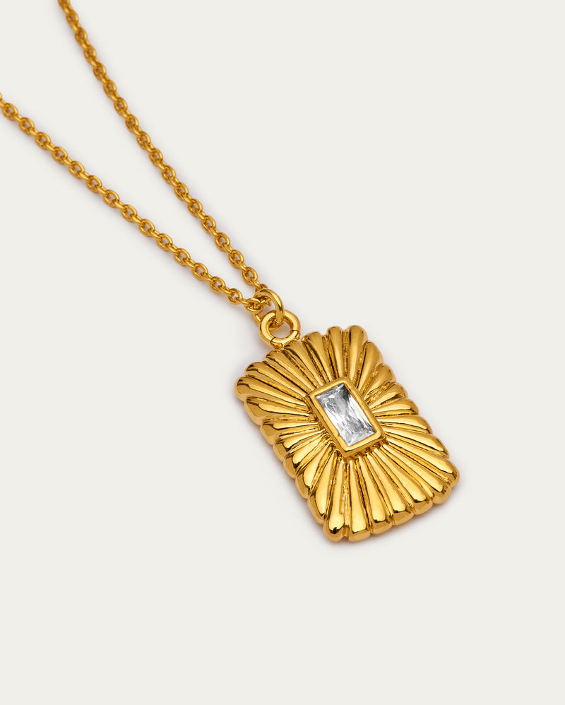 Aurelia Gold Sunburst Necklace