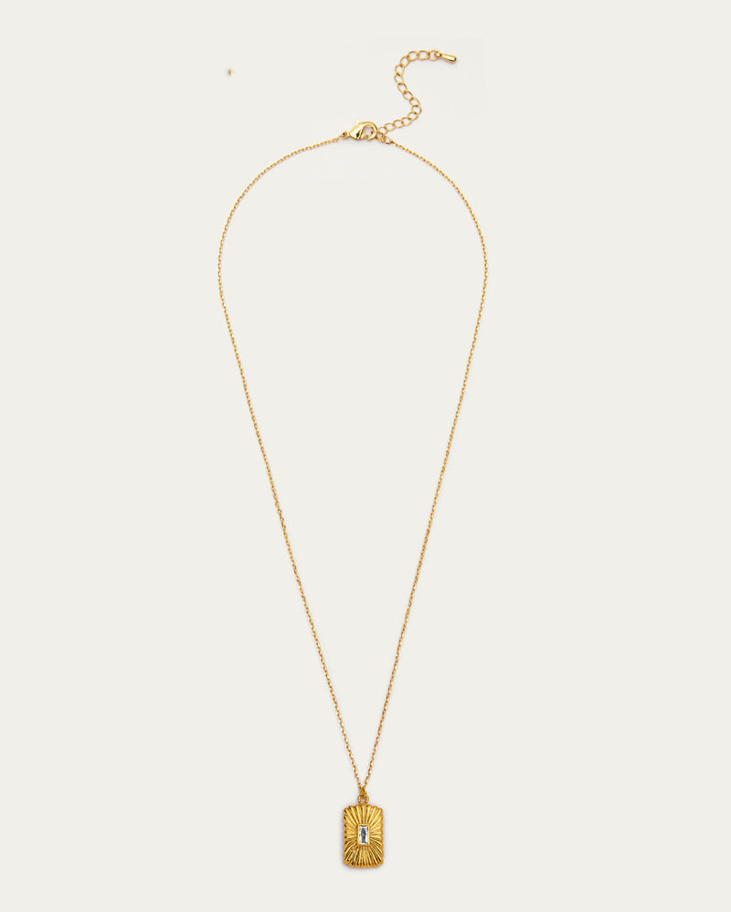 Aurelia Gold Sunburst Necklace