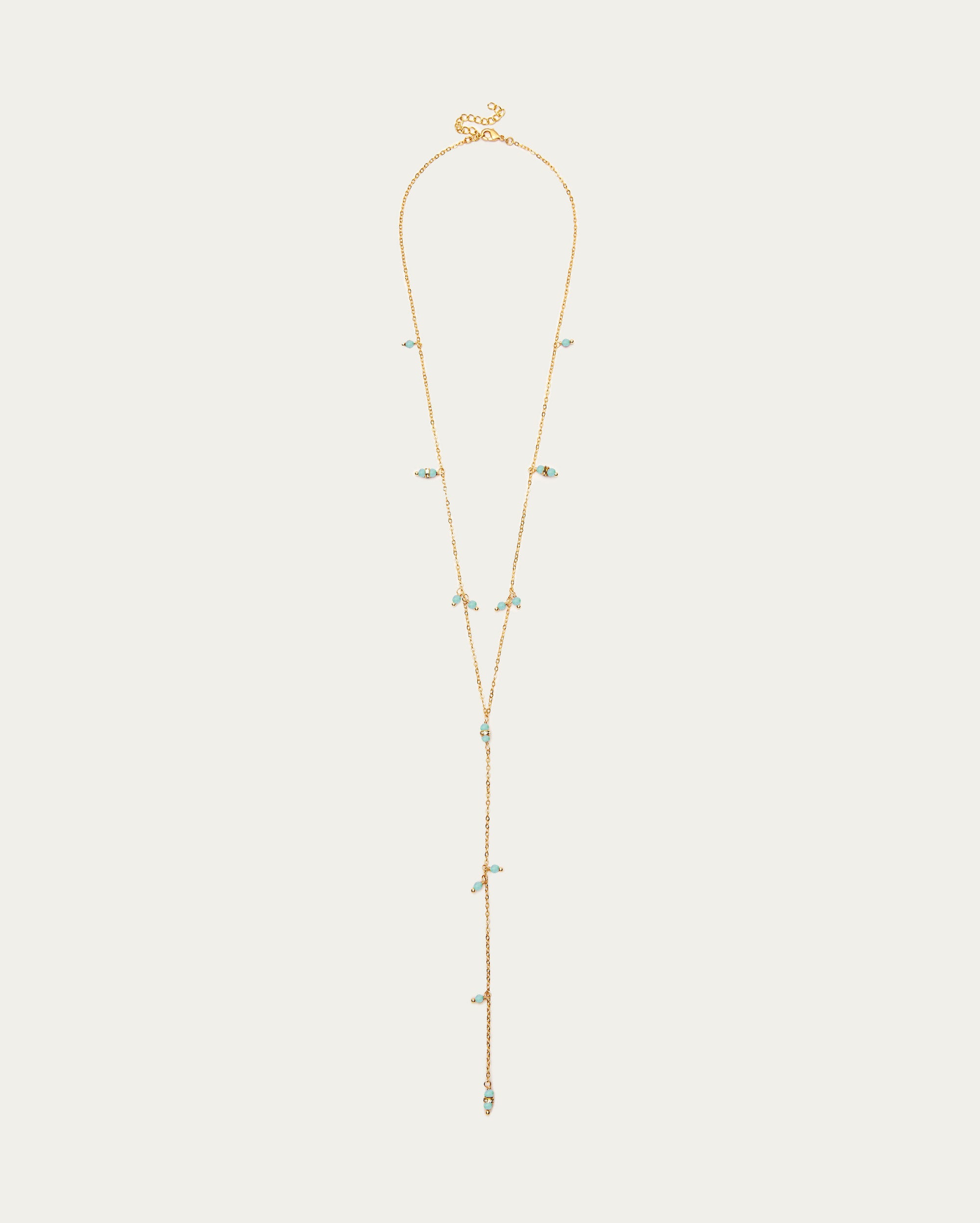 Beaded Chain Long Layering Necklace