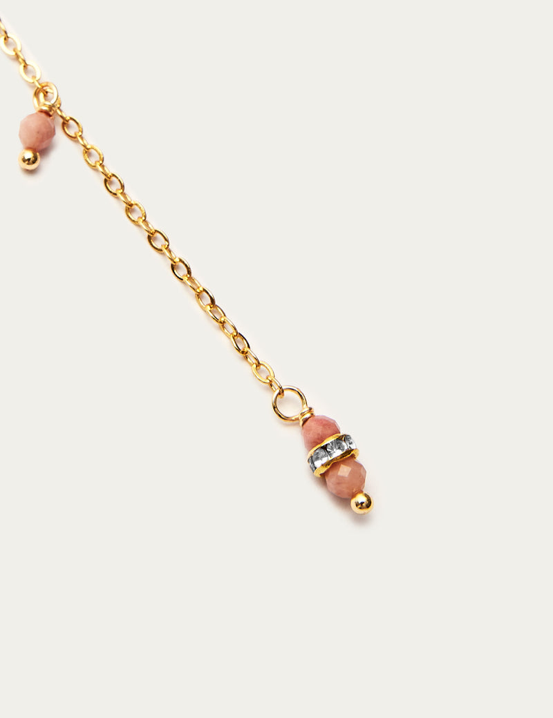 Beaded Chain Long Layering Necklace