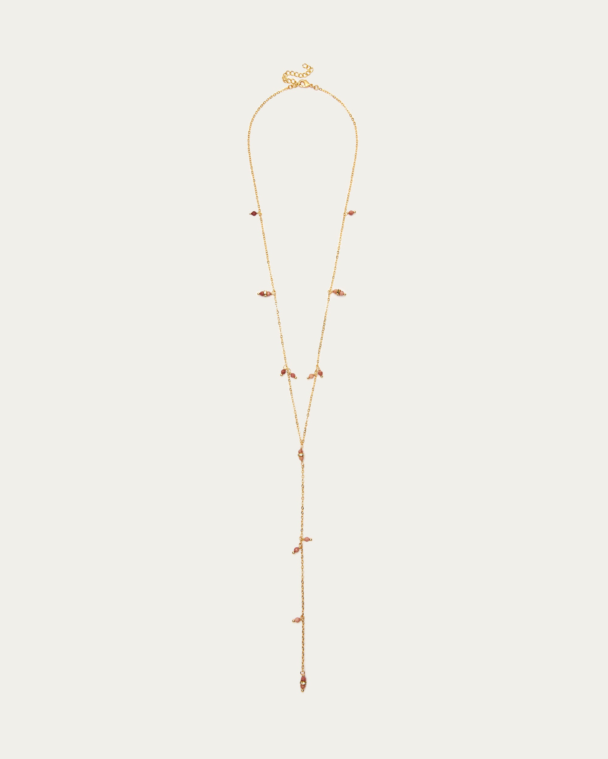 Beaded Chain Long Layering Necklace