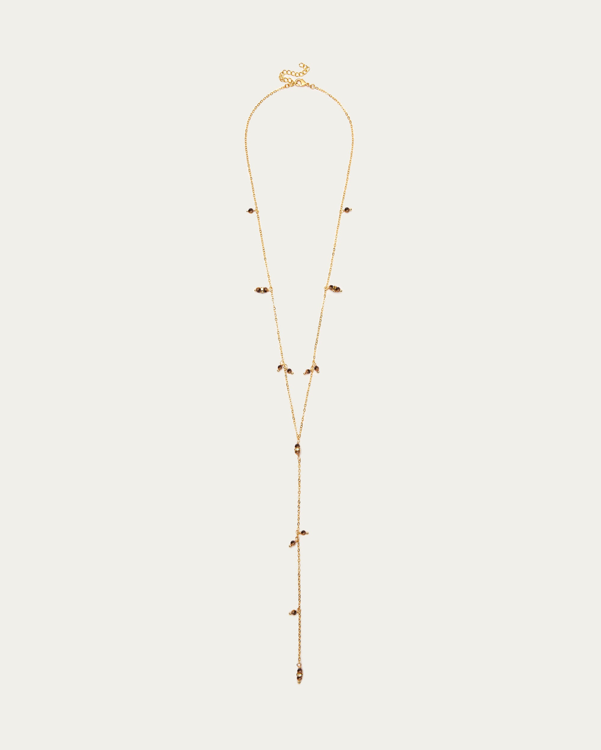 Beaded Chain Long Layering Necklace