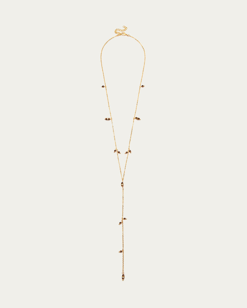 Beaded Chain Long Layering Necklace