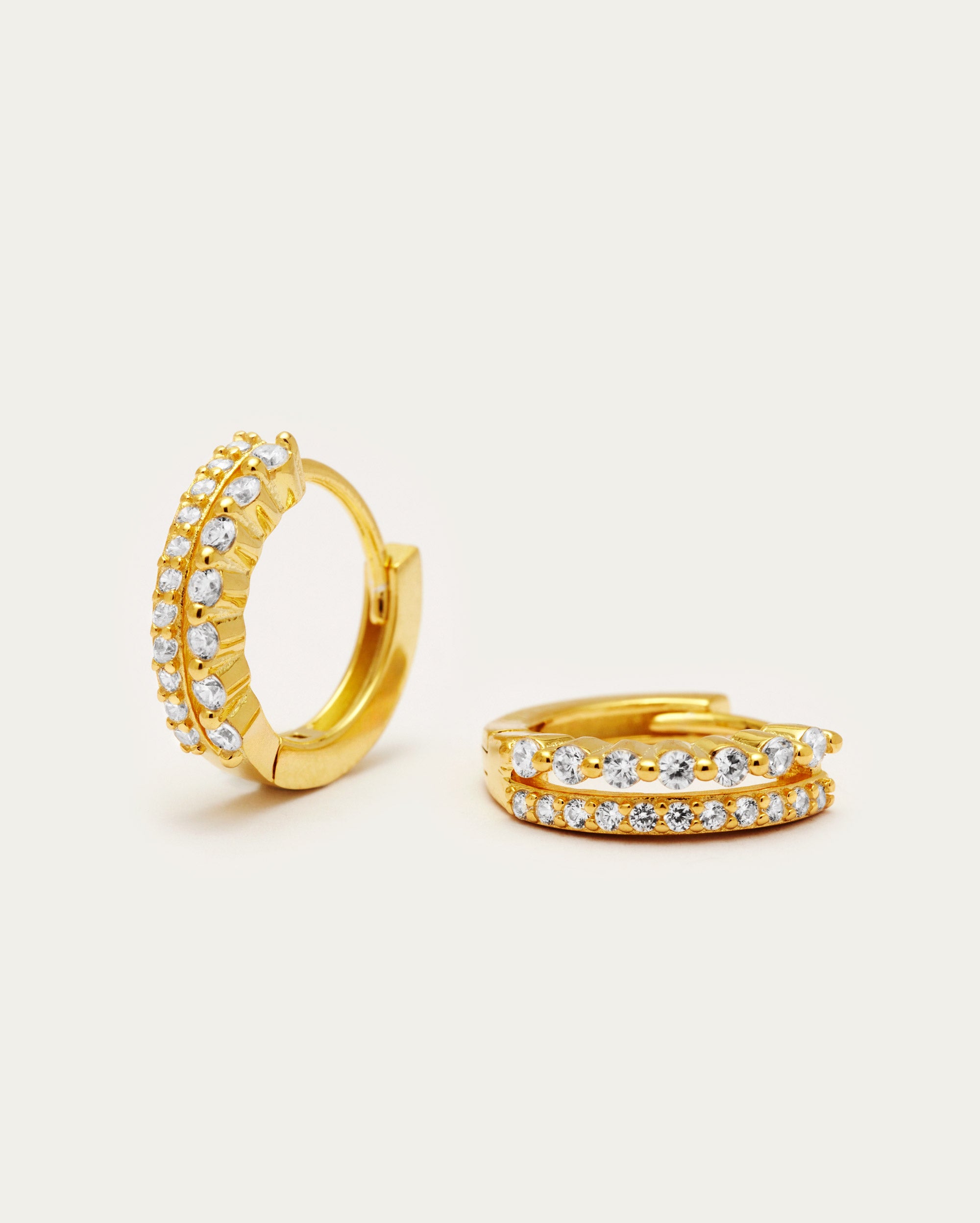 Mix Match Double Hoop Earrings
