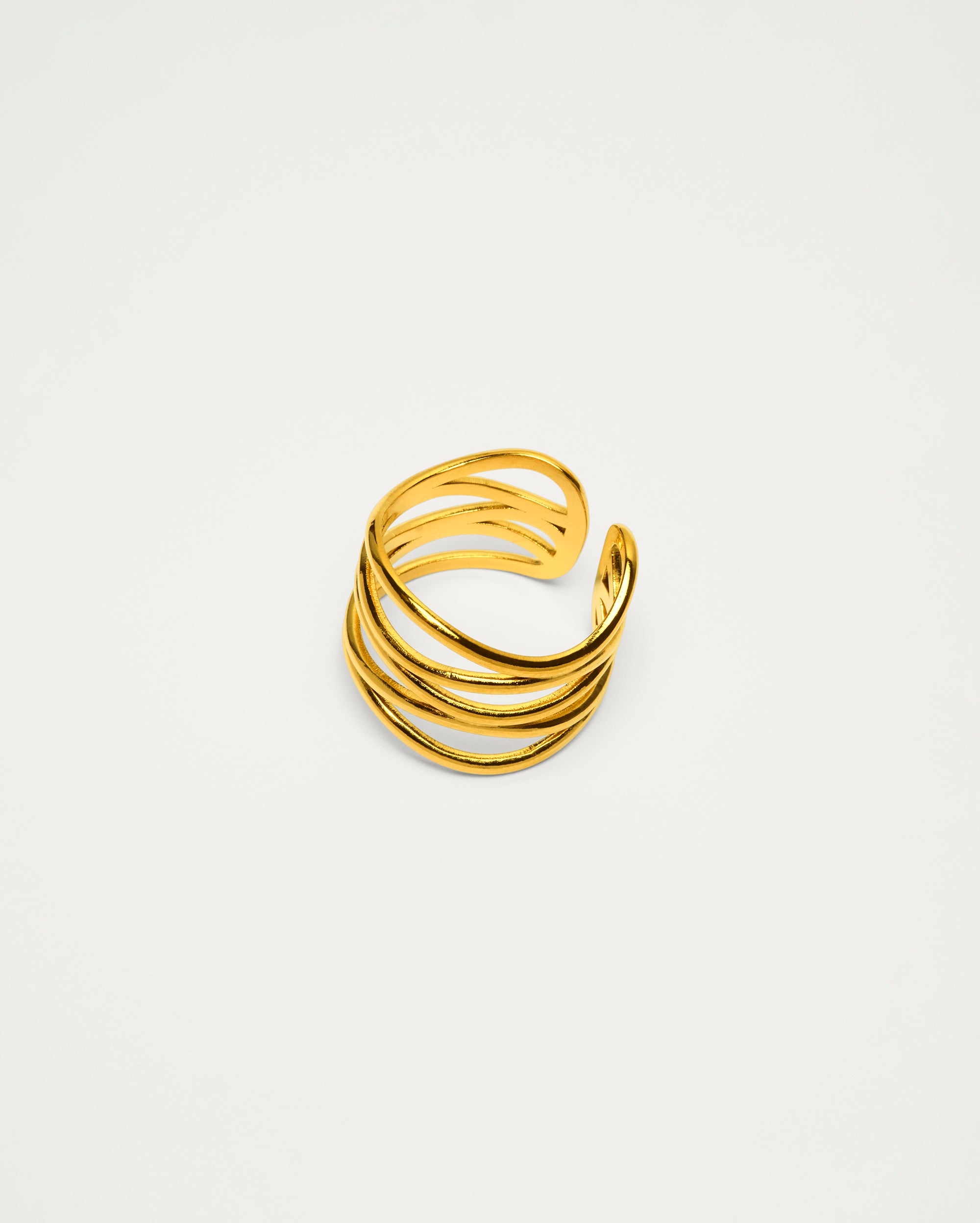 Sculptural Wrap Gold Ring