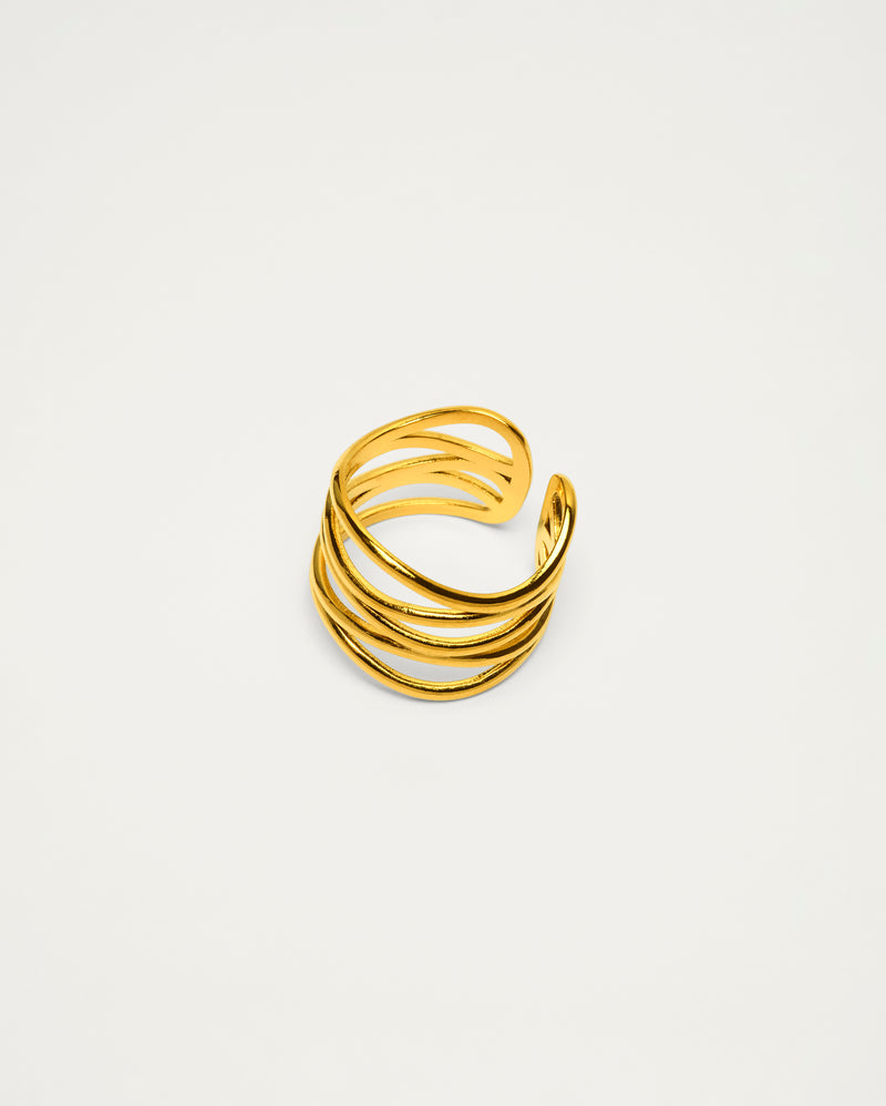 Sculptural Wrap Gold Ring