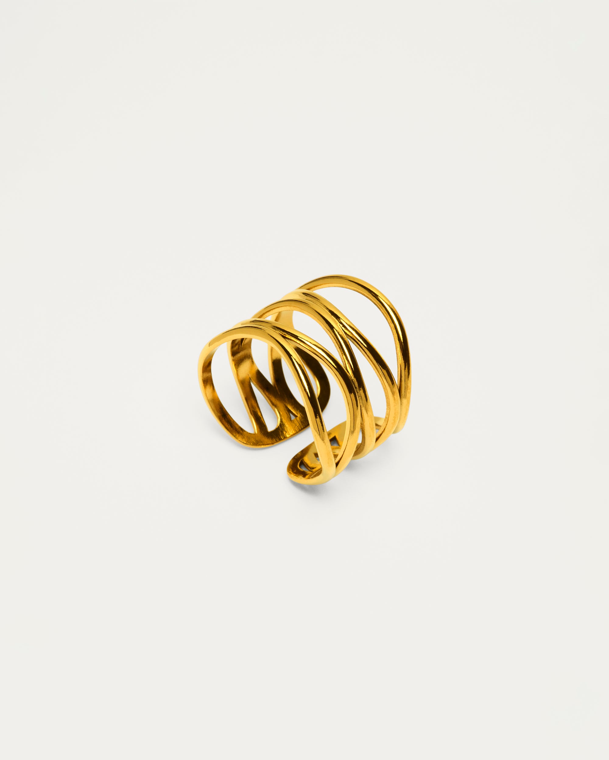 Sculptural Wrap Gold Ring