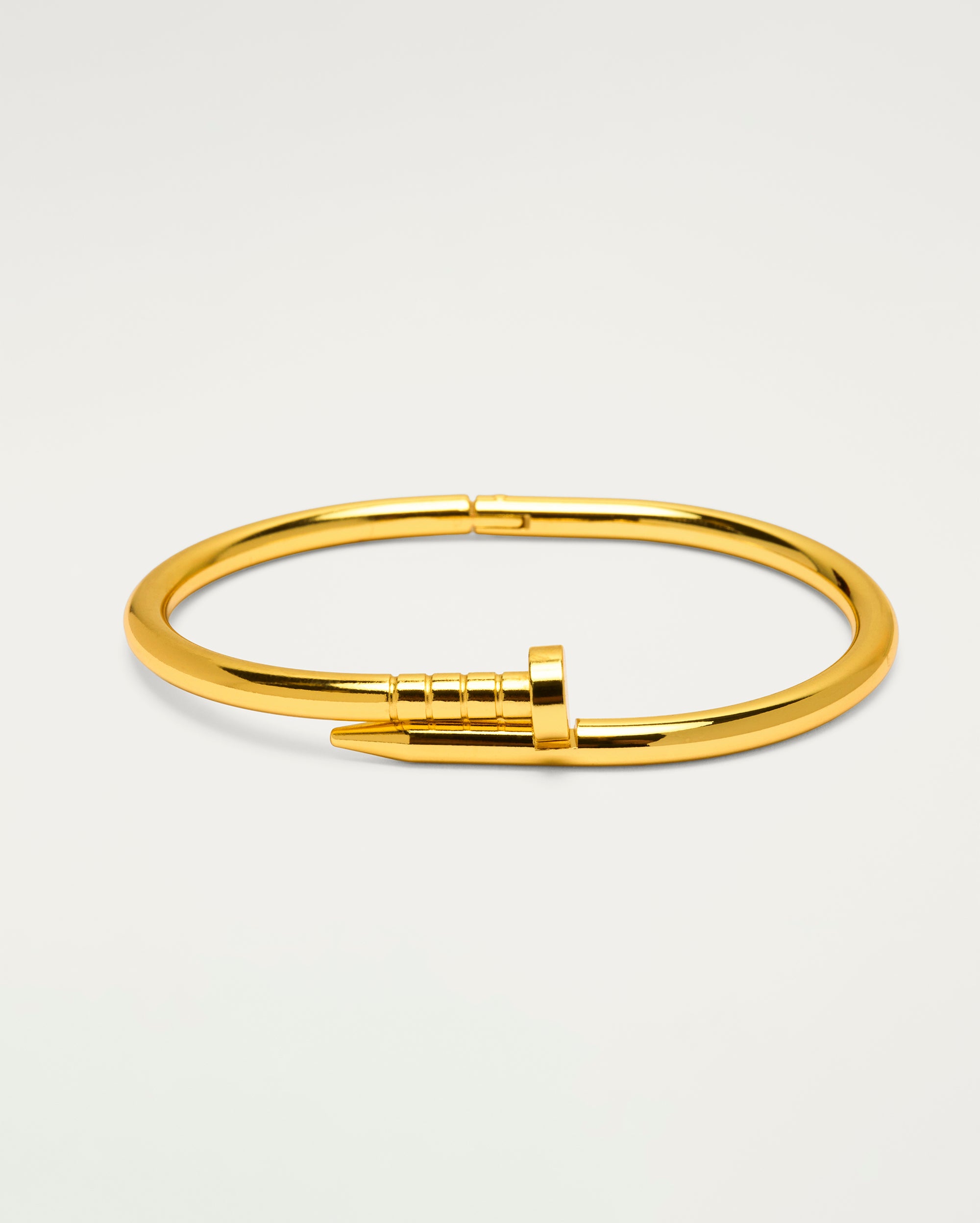 Gold Screw Hinge Bangle