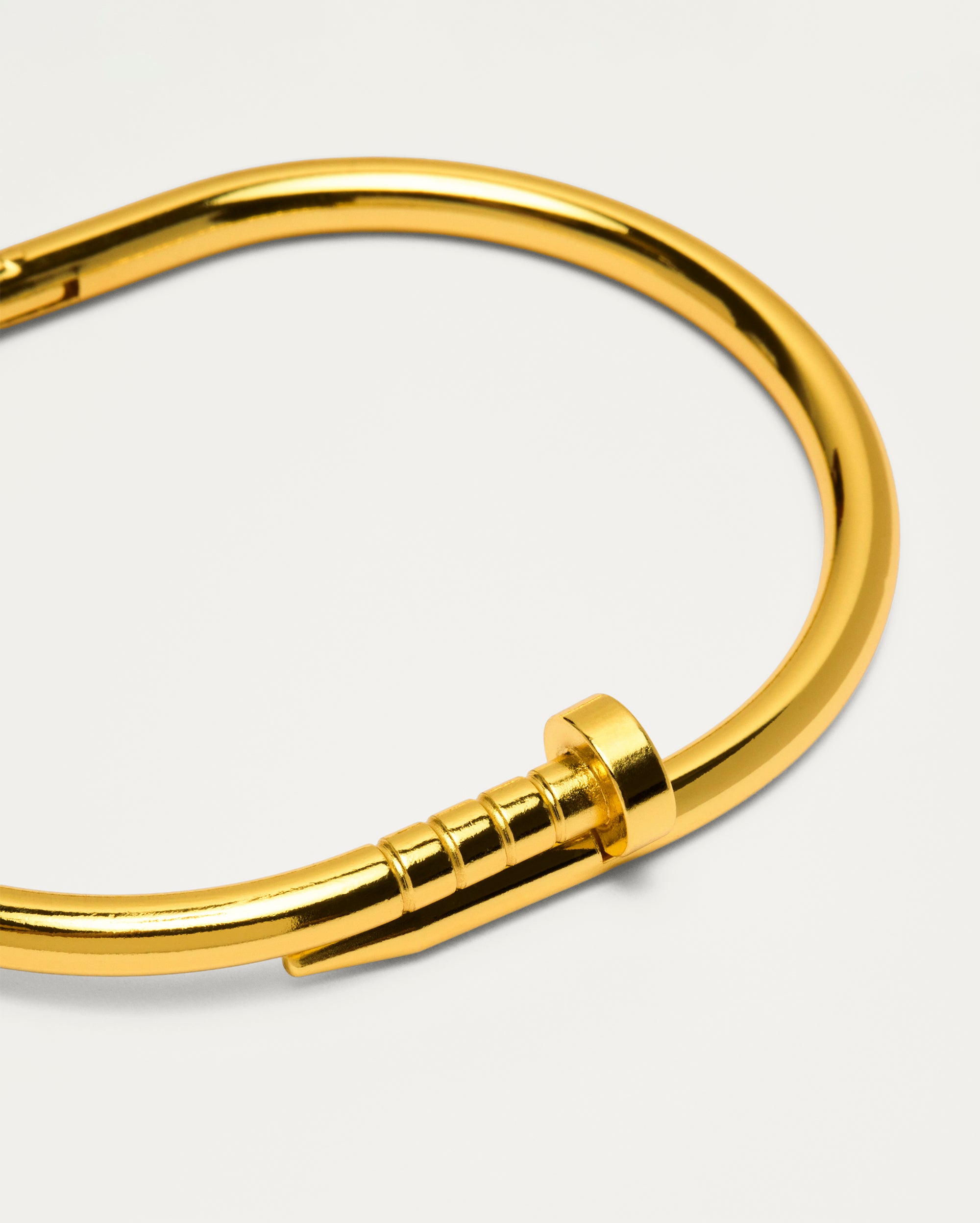 Gold Screw Hinge Bangle