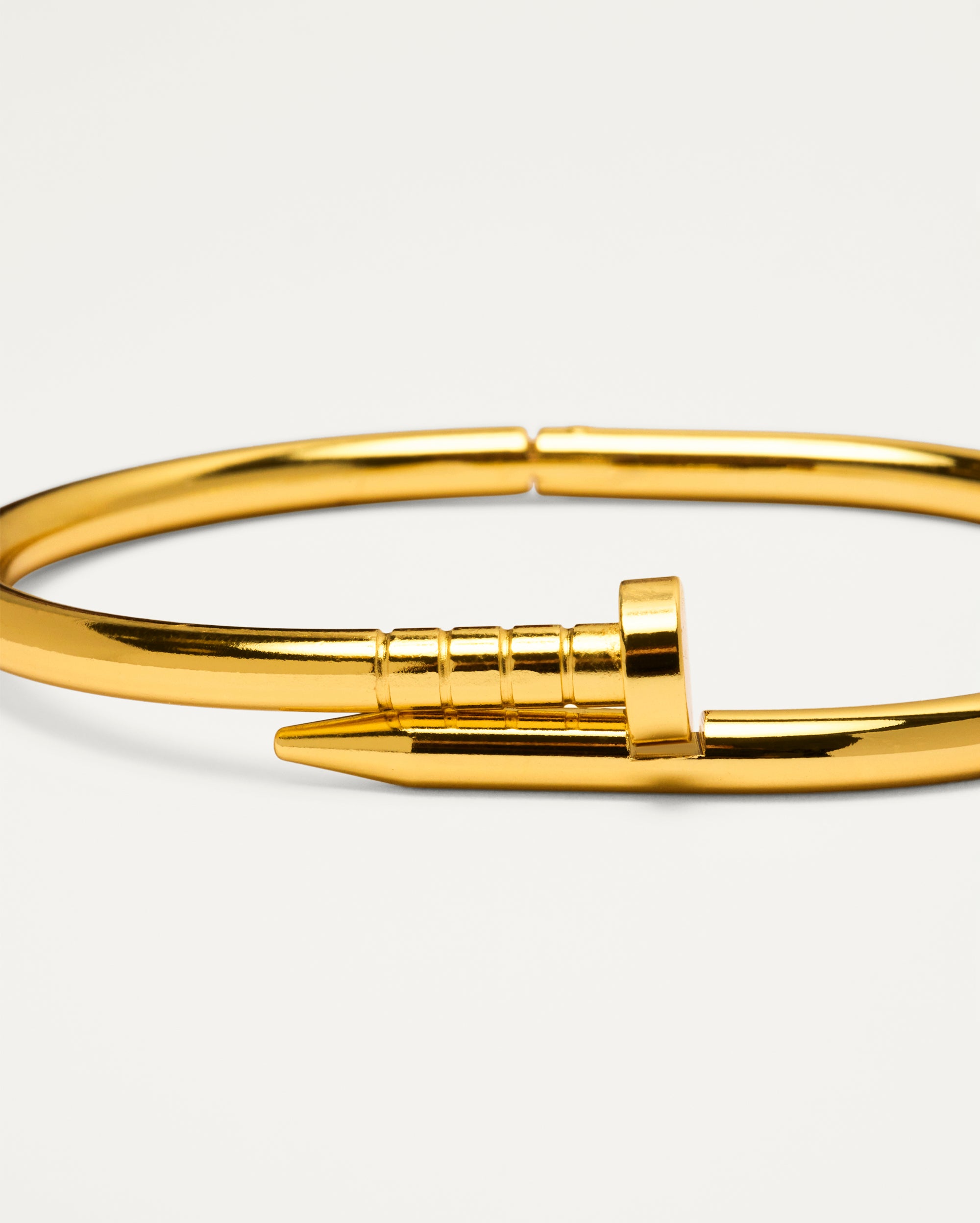 Gold Screw Hinge Bangle
