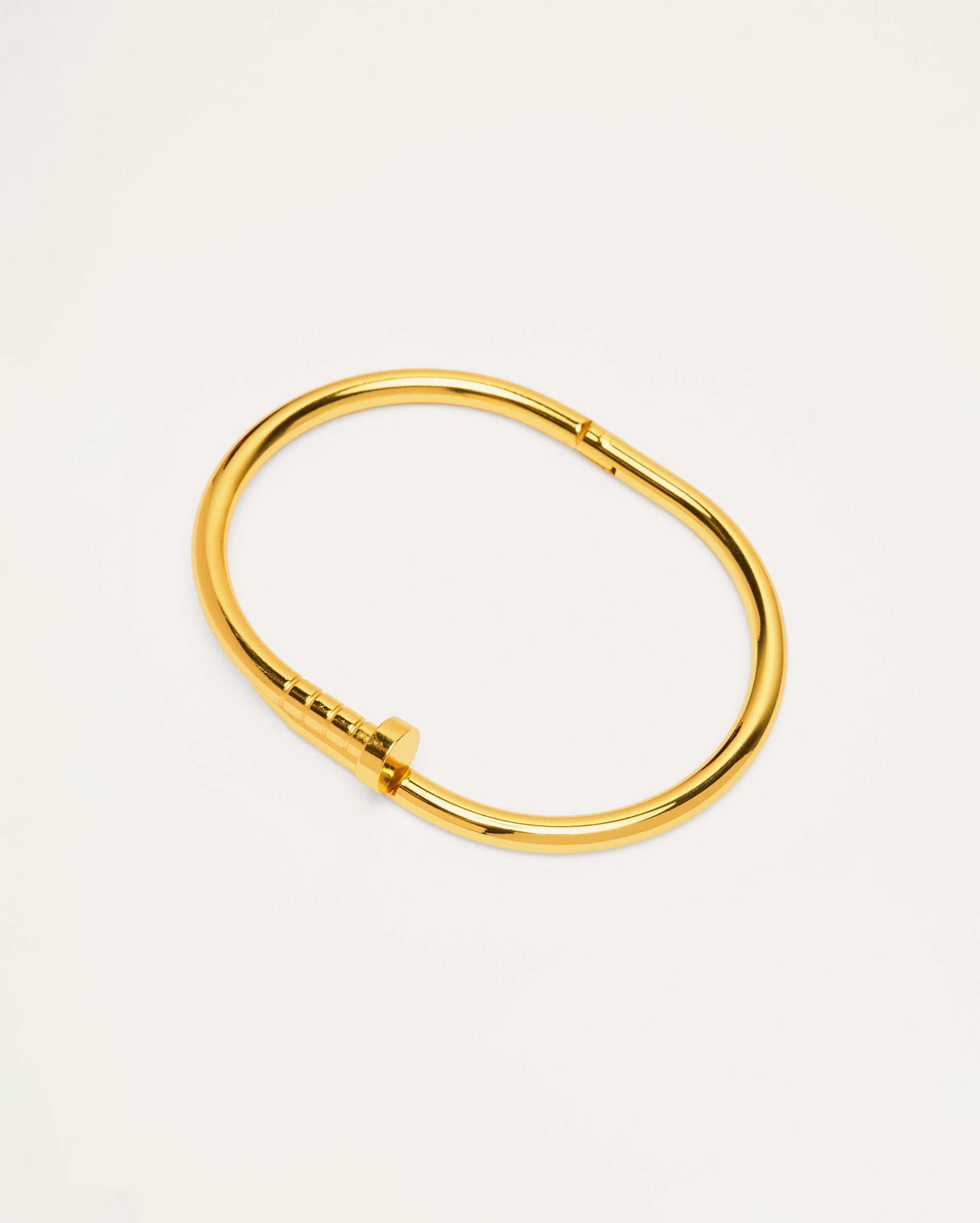 Gold Screw Hinge Bangle