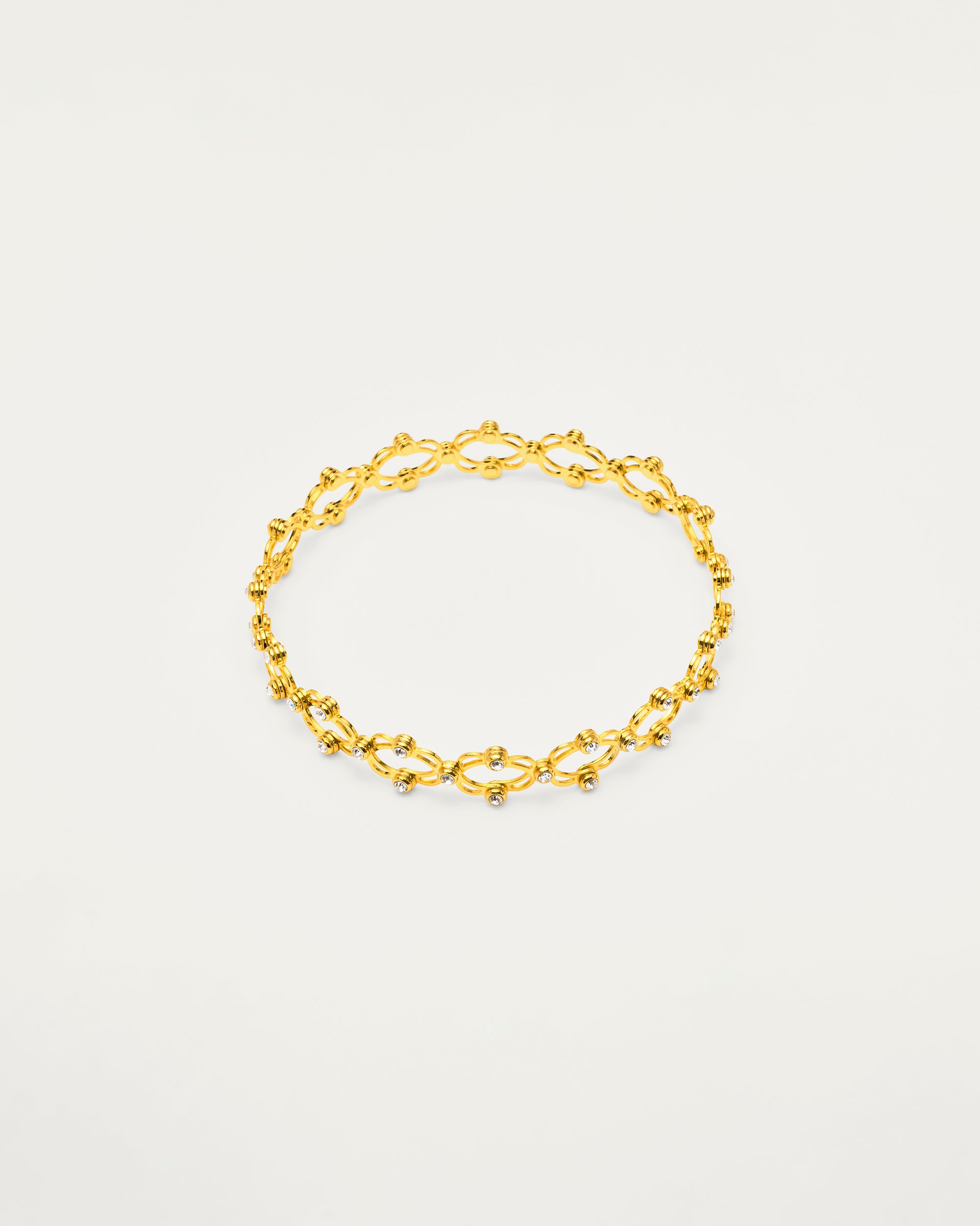 Gold Convertible Crystal Bracelet & Ring