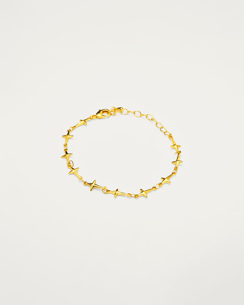 Gold Star Link Bracelet