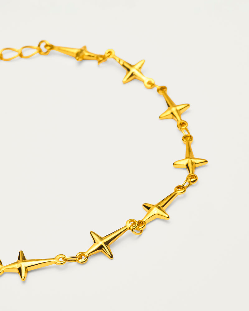 Gold Star Link Bracelet
