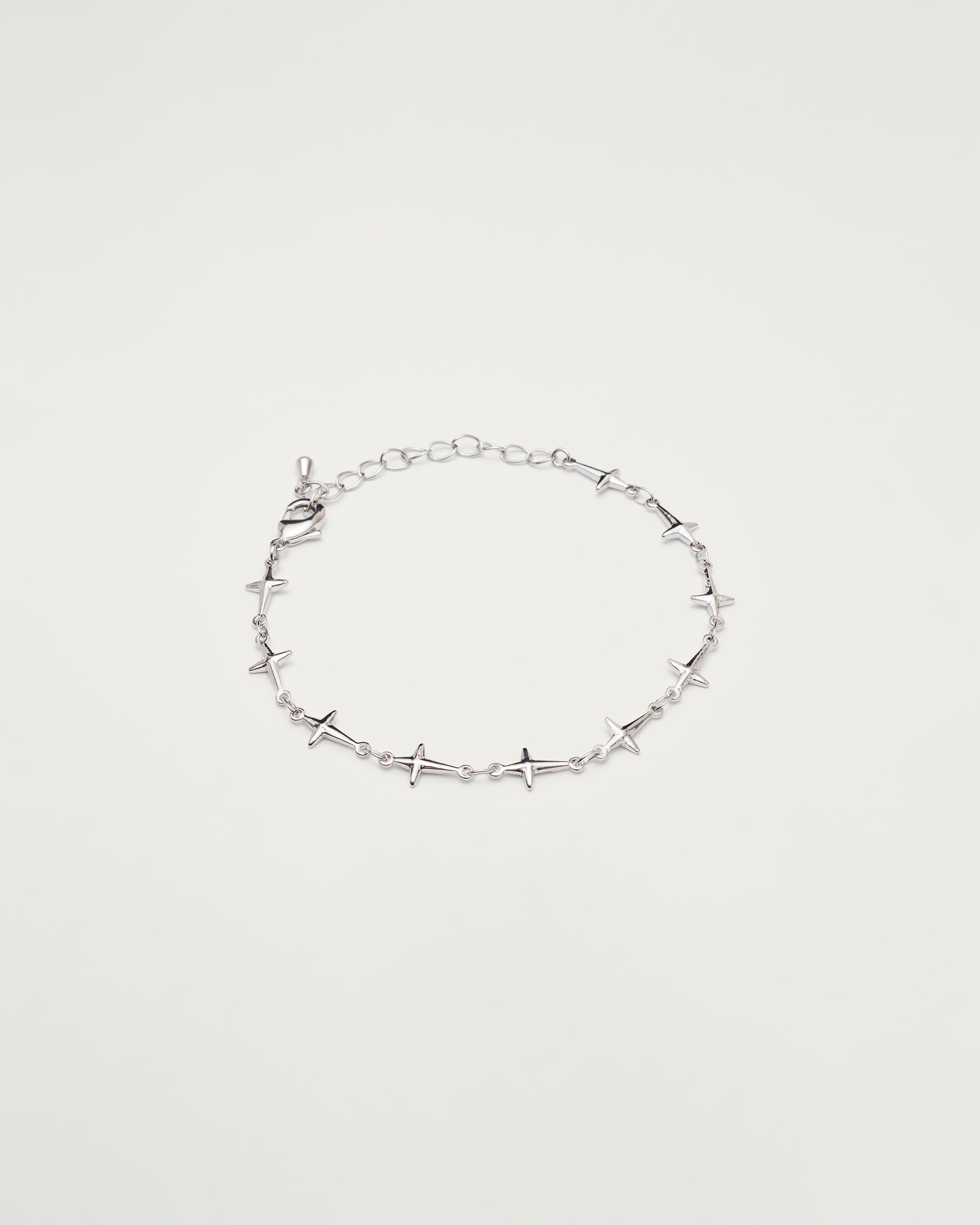 Silver Star Link Bracelet