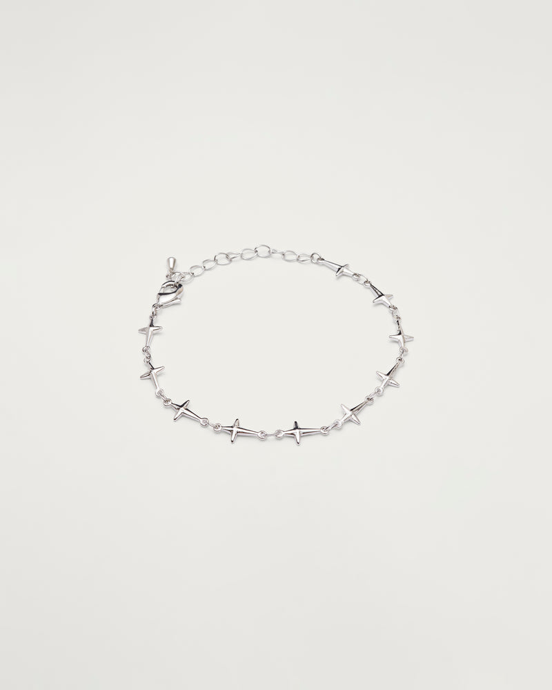 Silver Star Link Bracelet