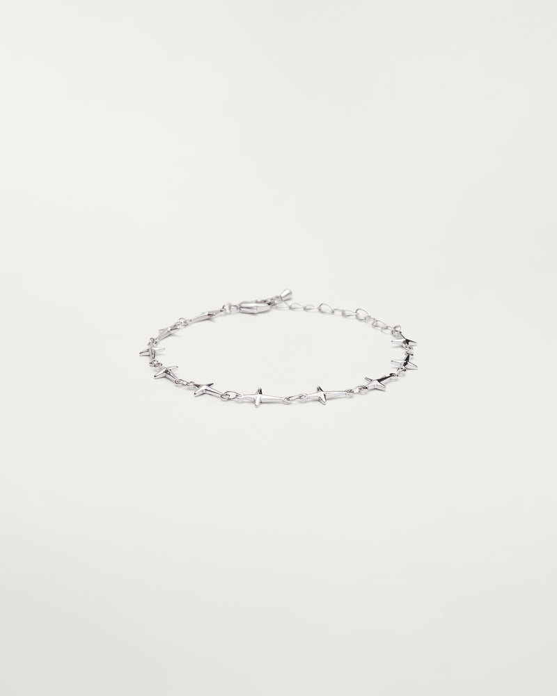 Silver Star Link Bracelet