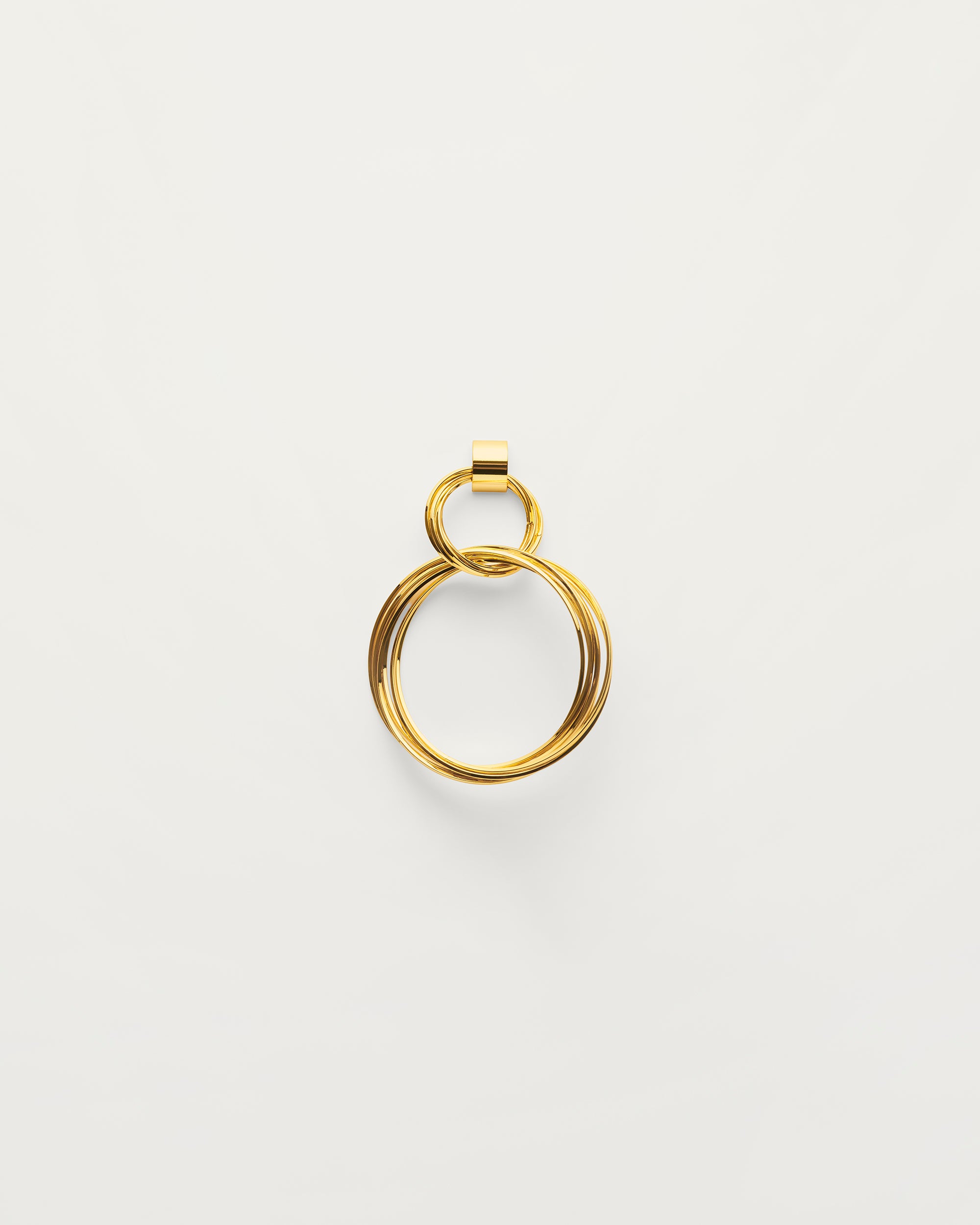 Gold Layered Statement Hoop Earrings