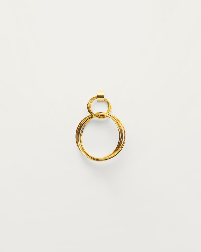 Gold Layered Statement Hoop Earrings