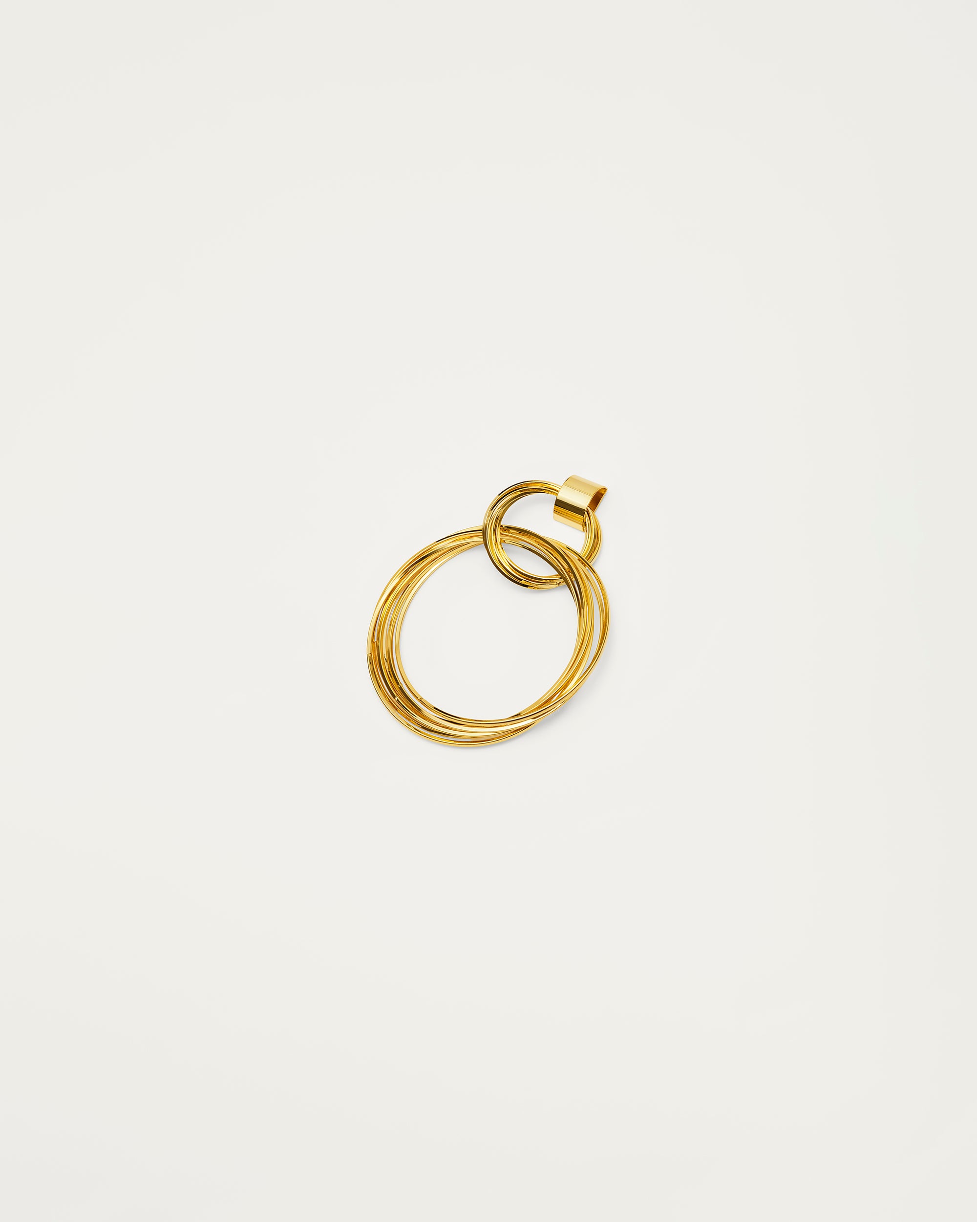 Gold Layered Statement Hoop Earrings