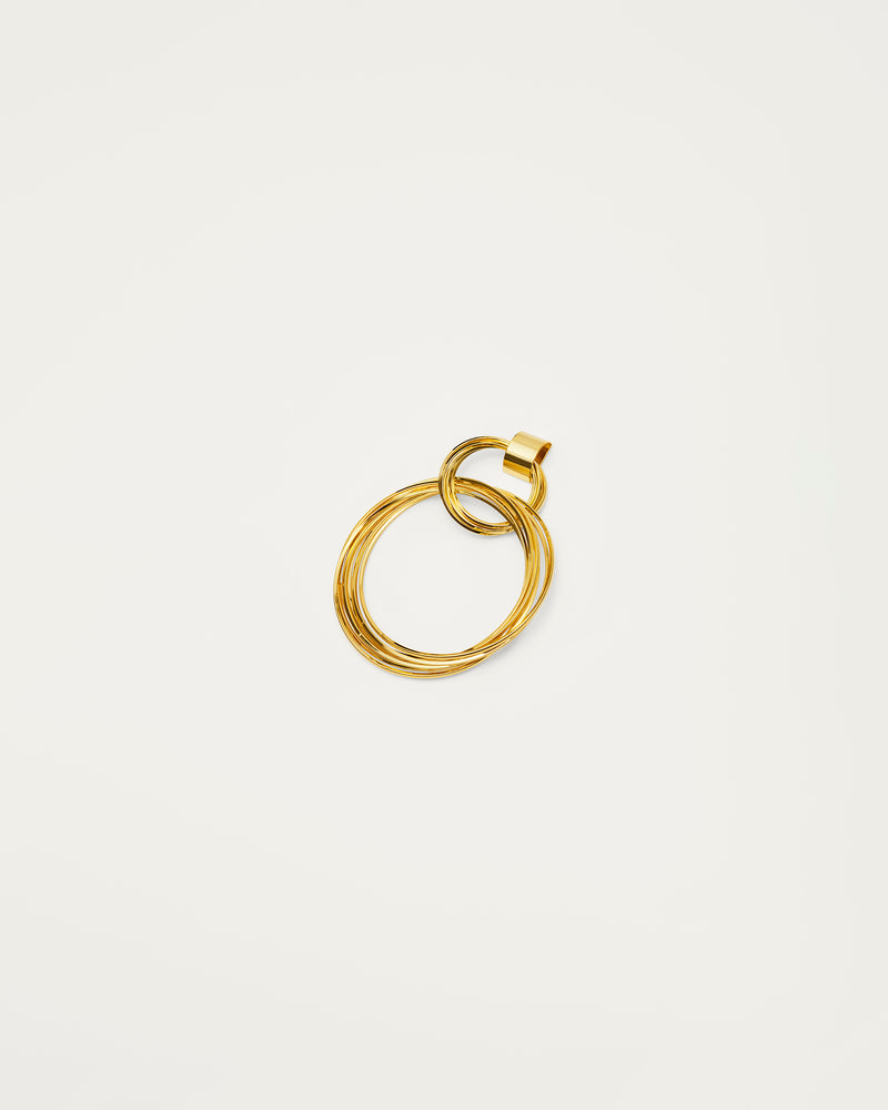 Gold Layered Statement Hoop Earrings