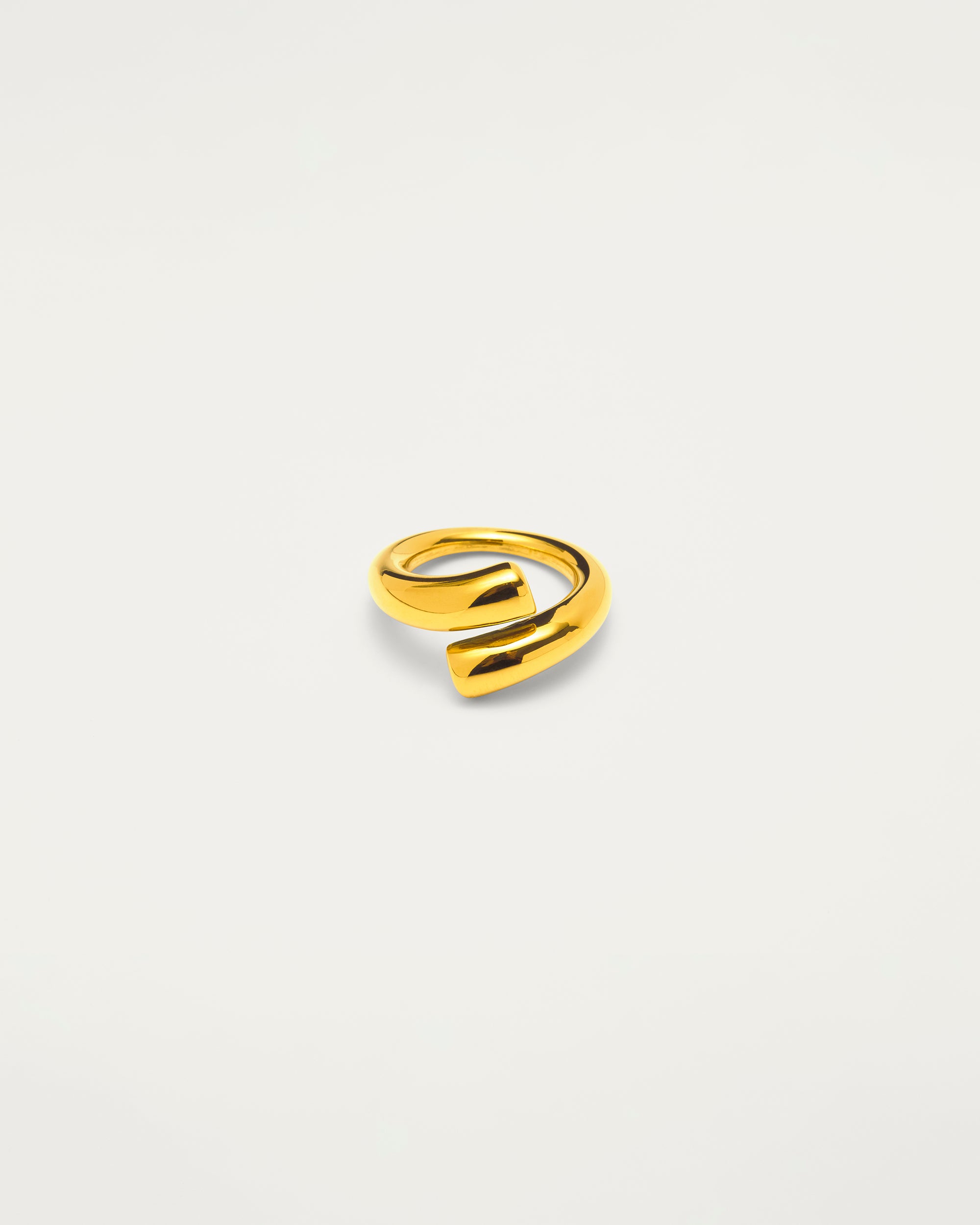 Gold Sculpted Wrap Ring