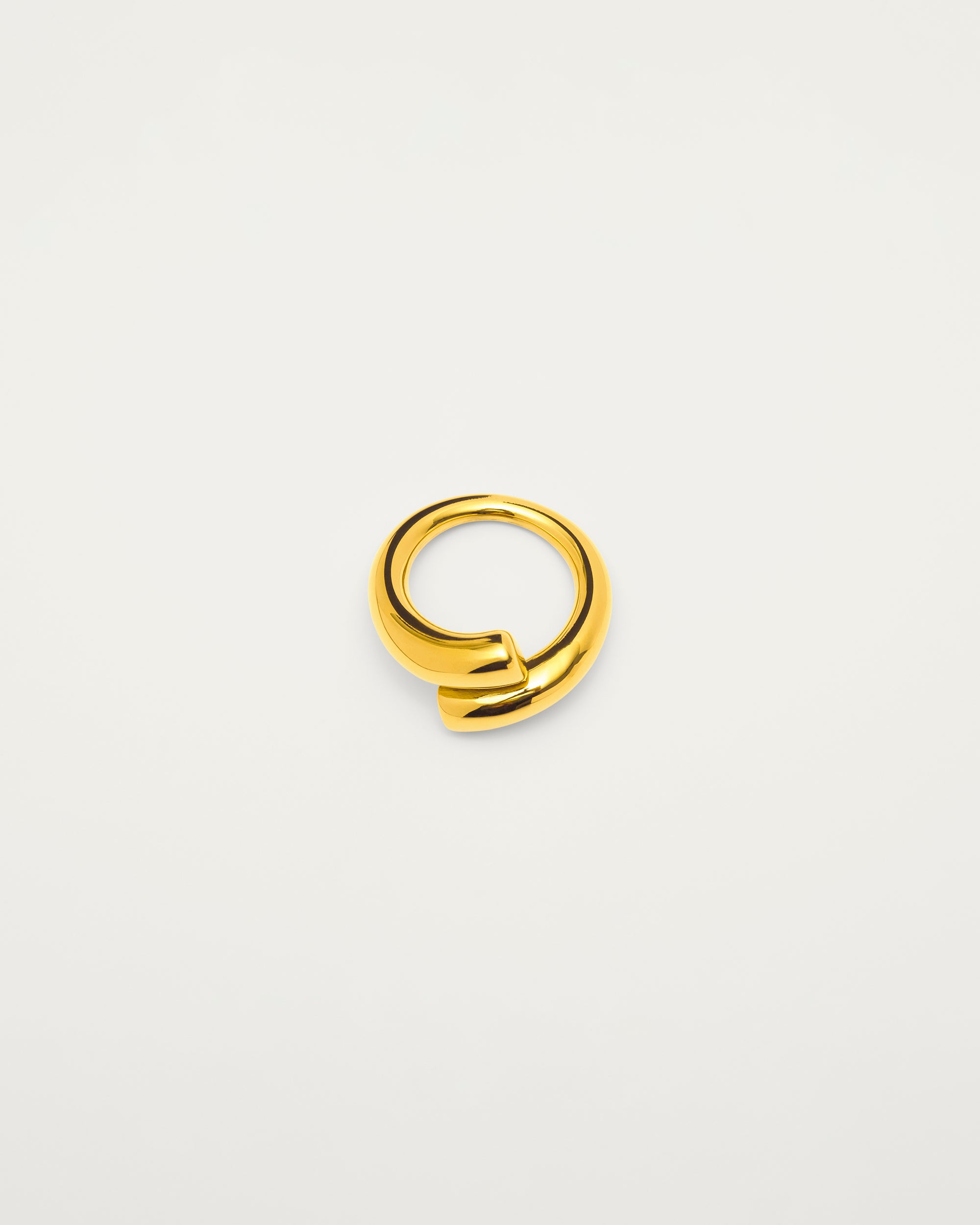 Gold Sculpted Wrap Ring
