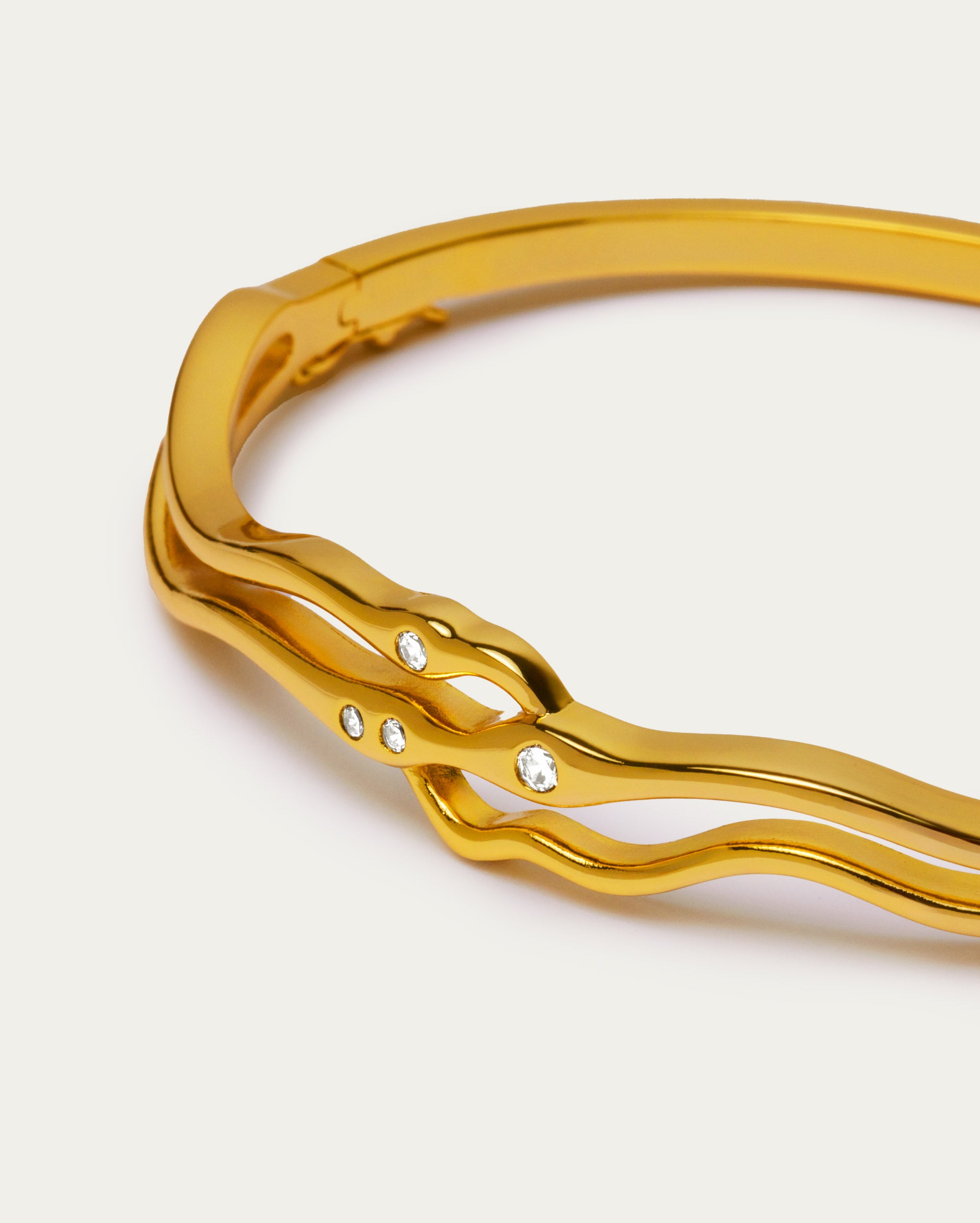 Serpentine Flow Diamond Bangle