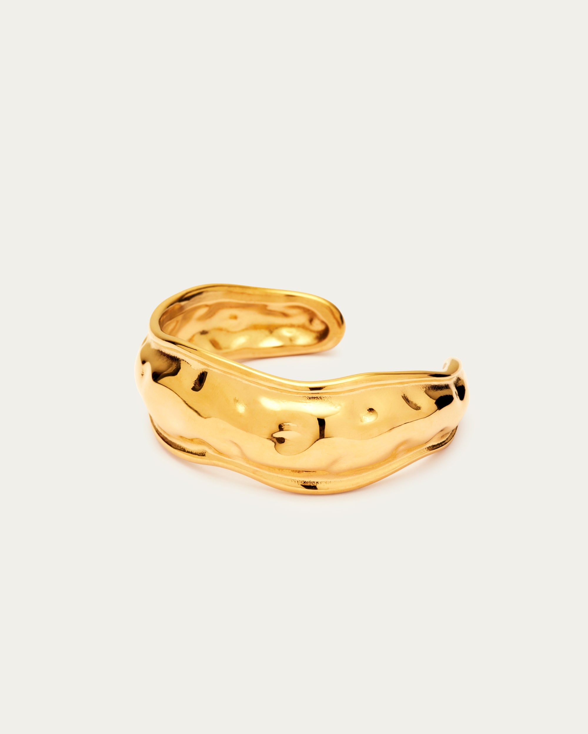 Chunky Molten Textured Bangle