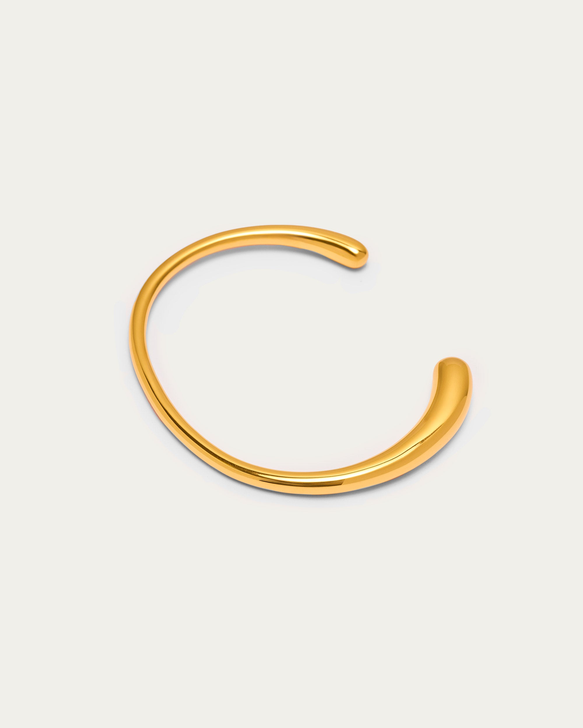 Gold Minimal Open Bangle