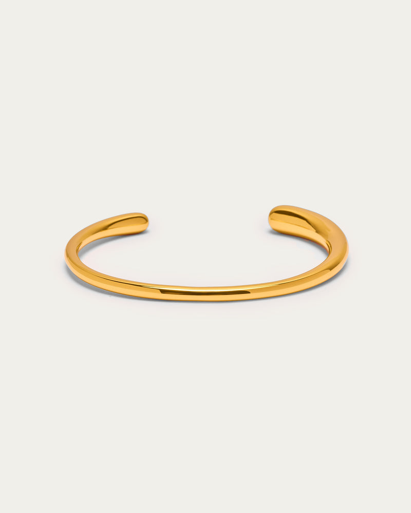 Gold Minimal Open Bangle
