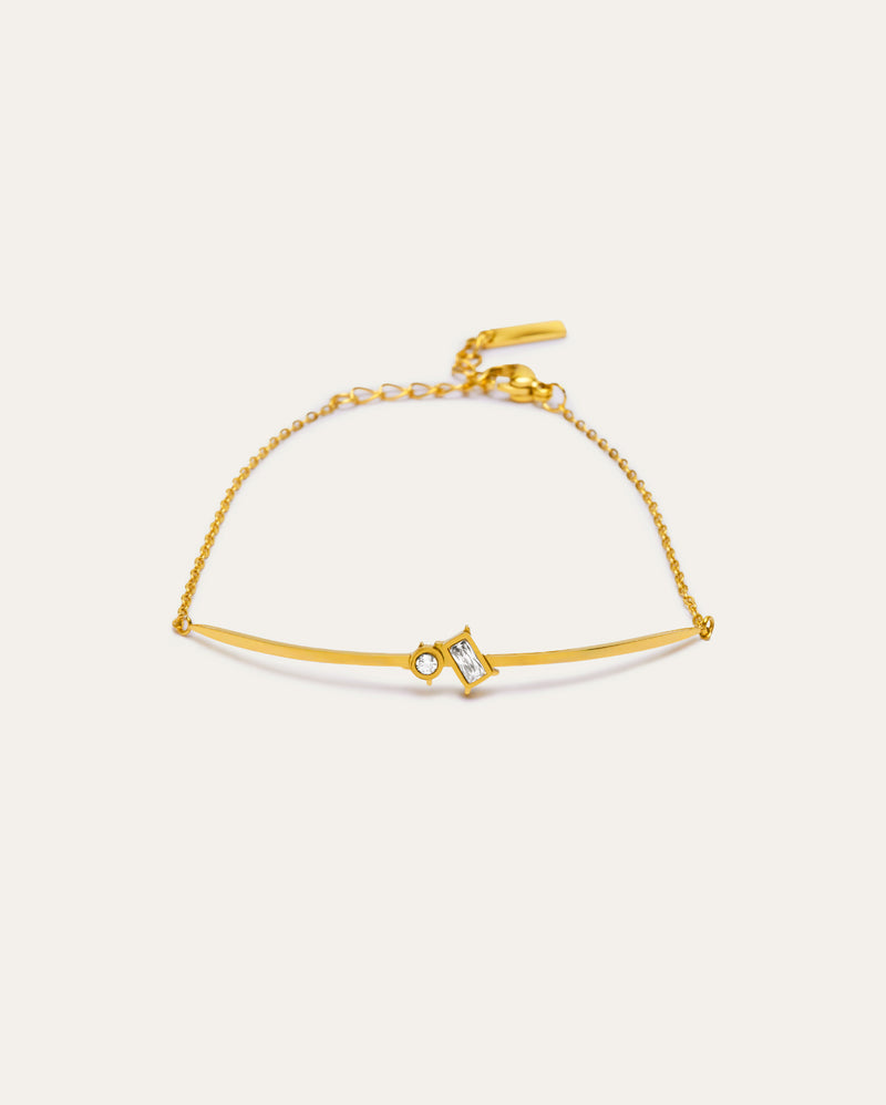 Twin Diamond Bar Bracelet