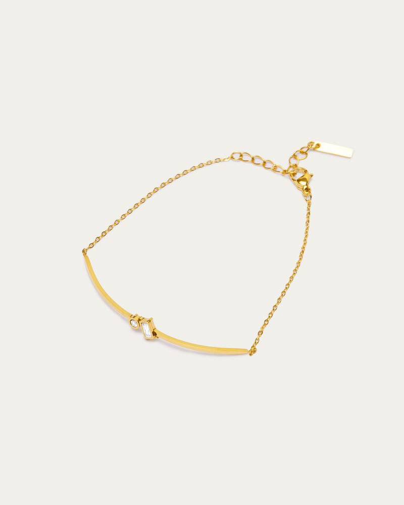 Twin Diamond Bar Bracelet