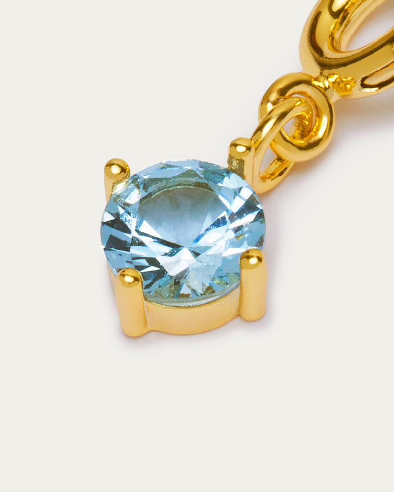 Blue Crystal Drop Charm