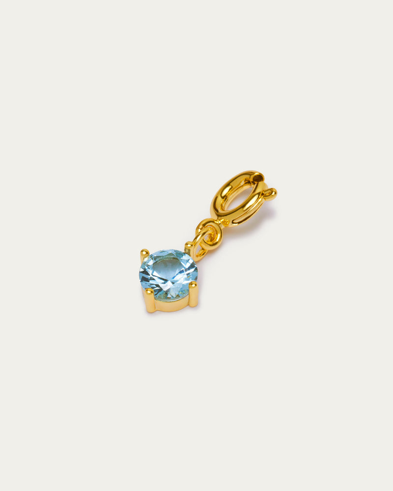 Blue Crystal Drop Charm