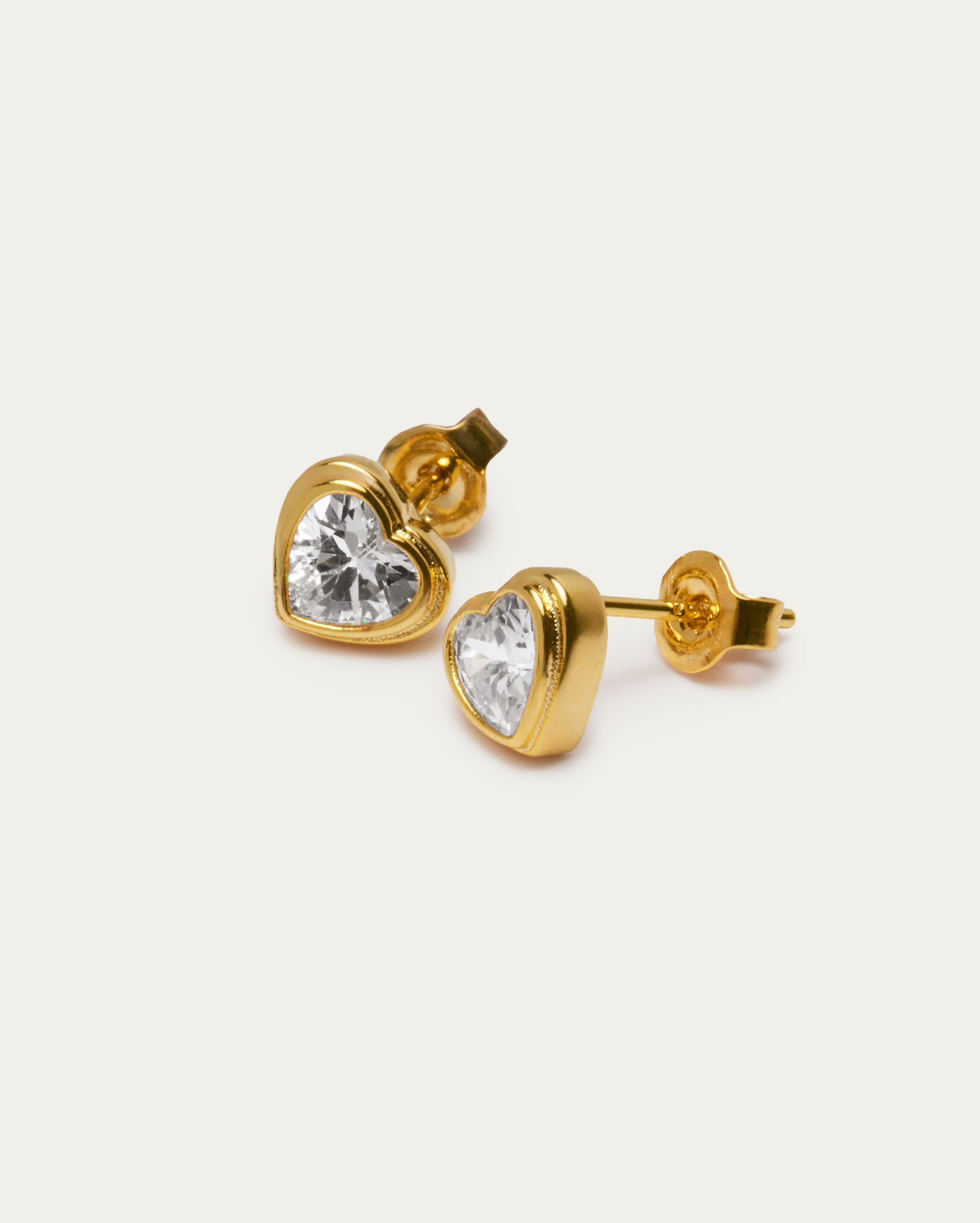 Heart Crystal Stud Earrings