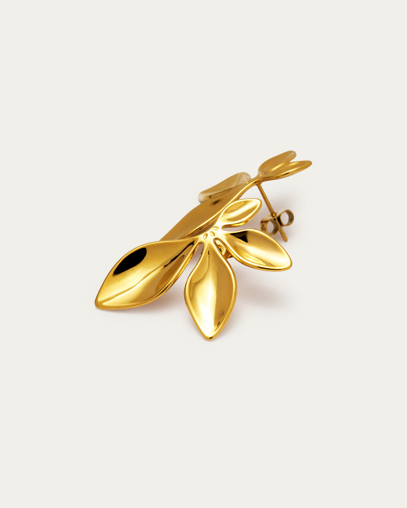 Sculptural Flora Stud Earrings