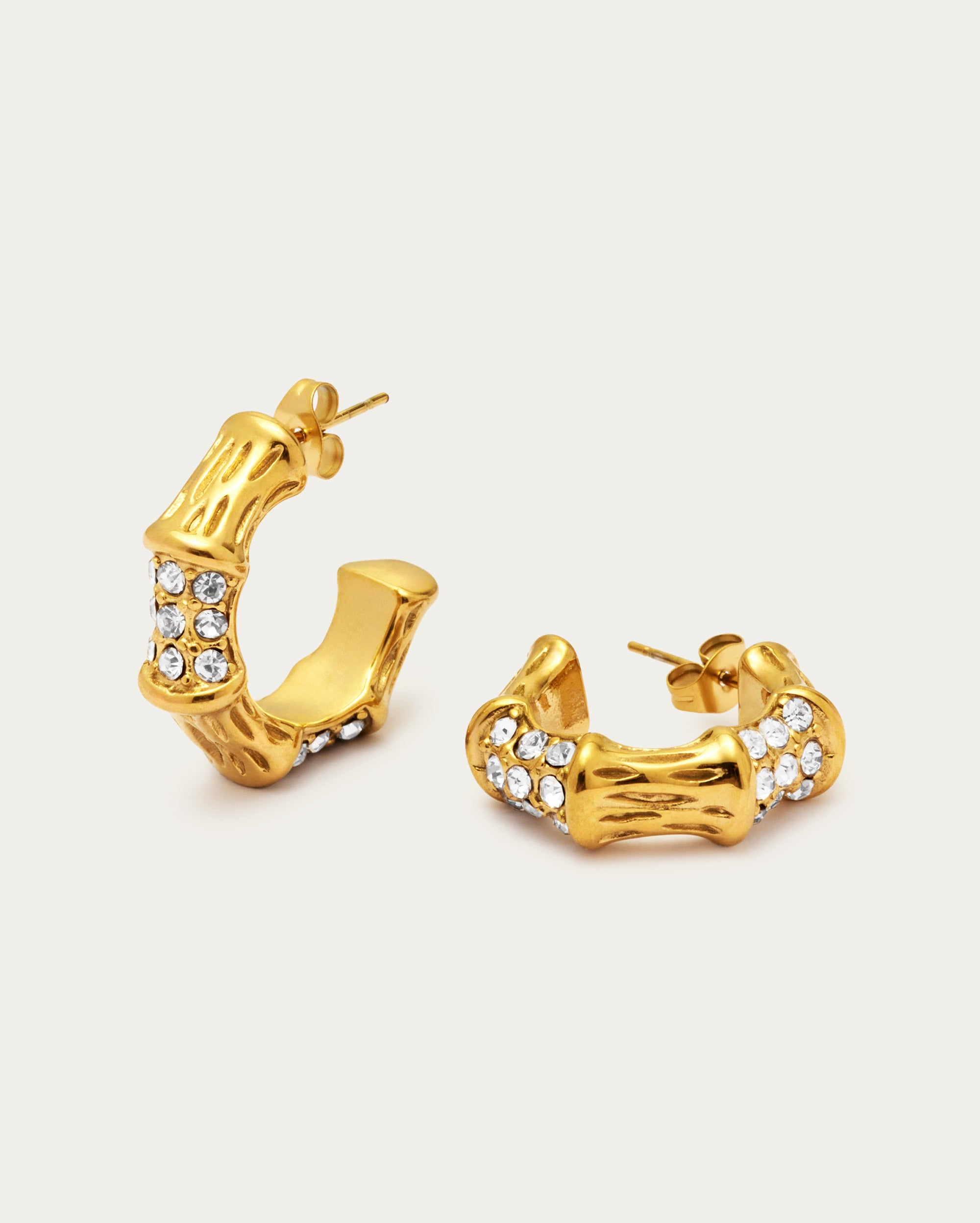 Mix Match Textured Parvé Hoop Earrings