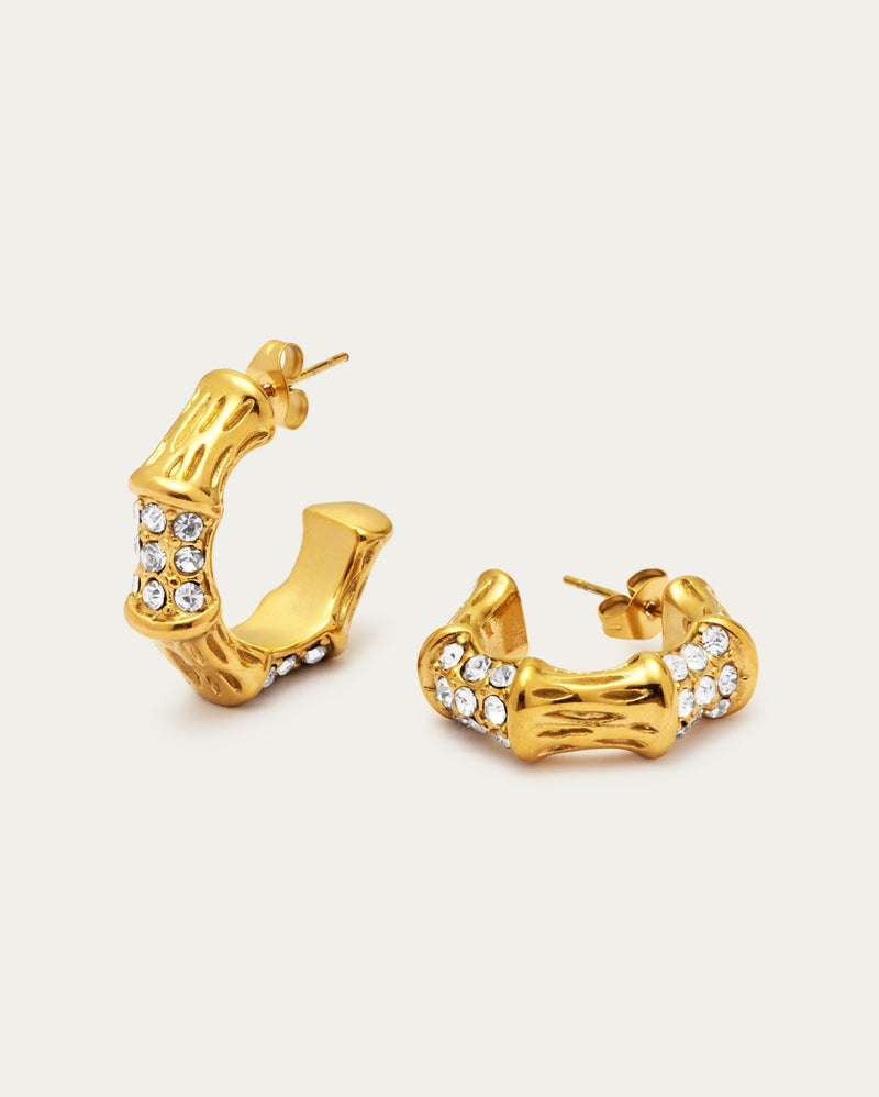 Mix Match Textured Parvé Hoop Earrings