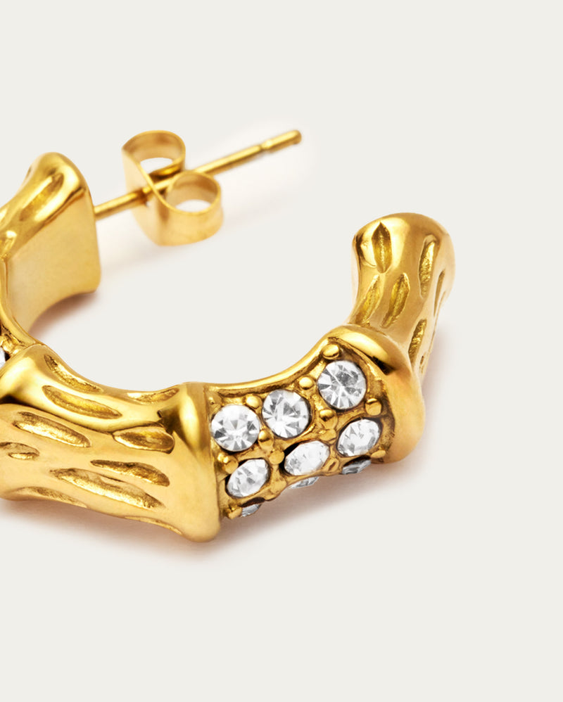 Mix Match Textured Parvé Hoop Earrings