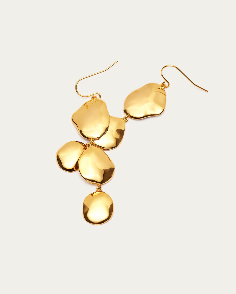Organic drop earrings