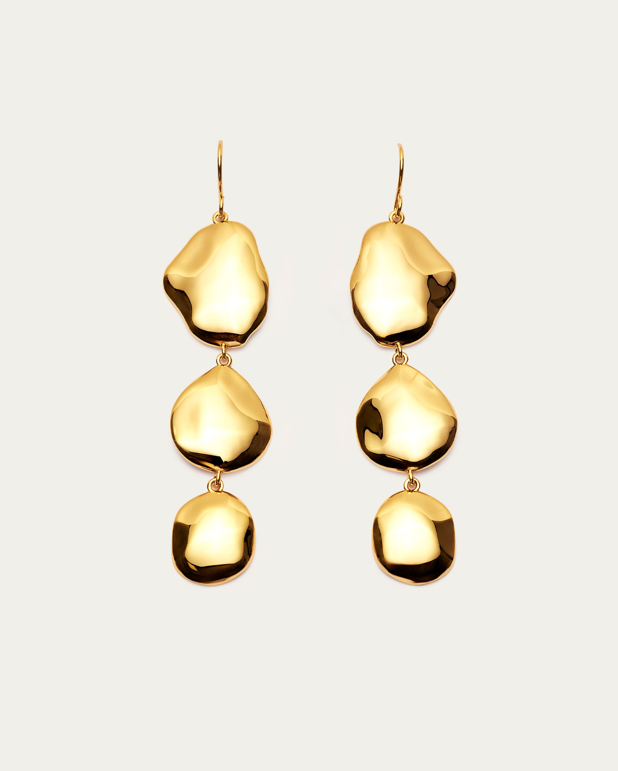 Organic drop earrings