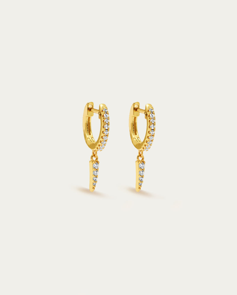 Spike Pendant Parvé Hoop Earrings