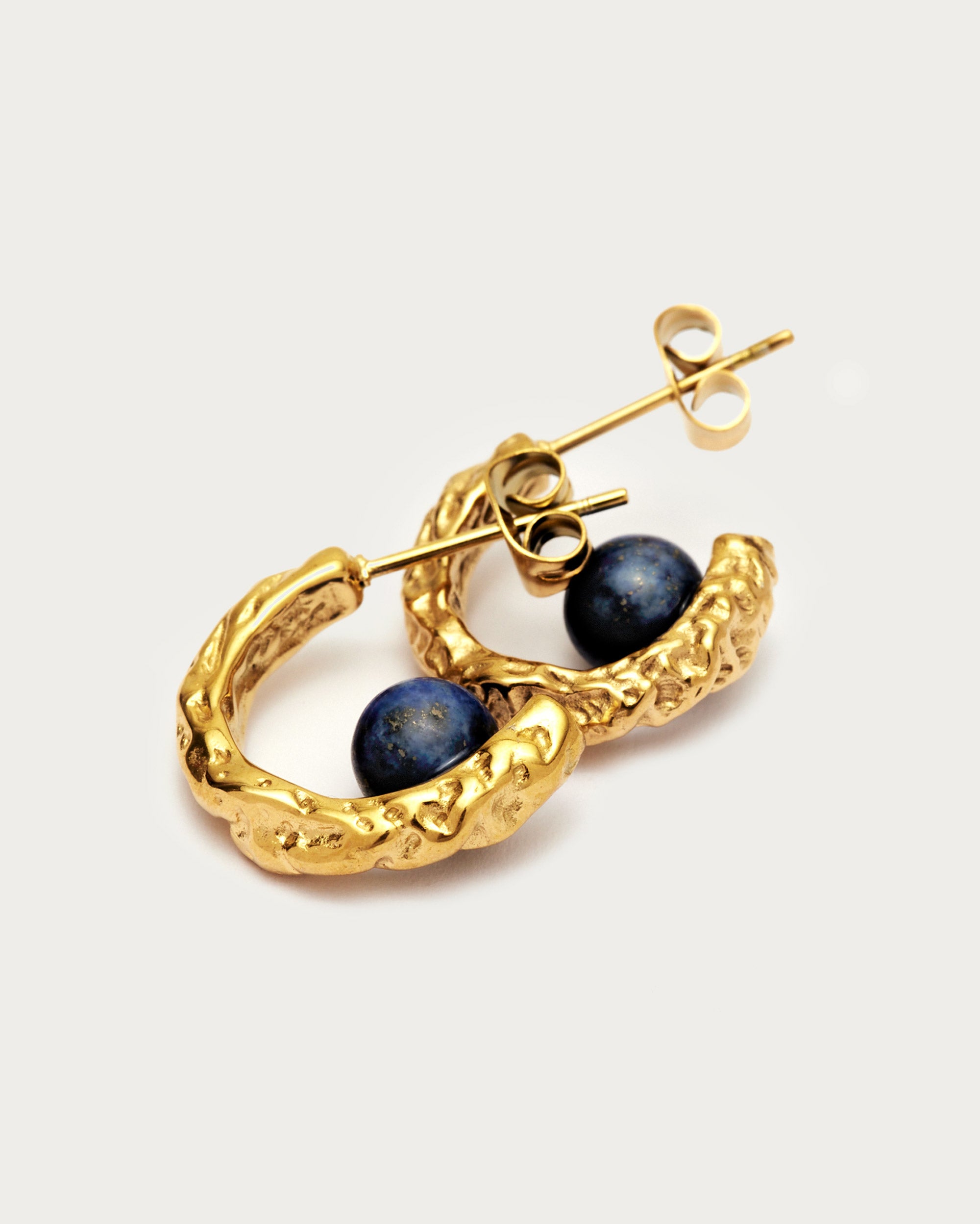 Stone Detail Hoop Earrings