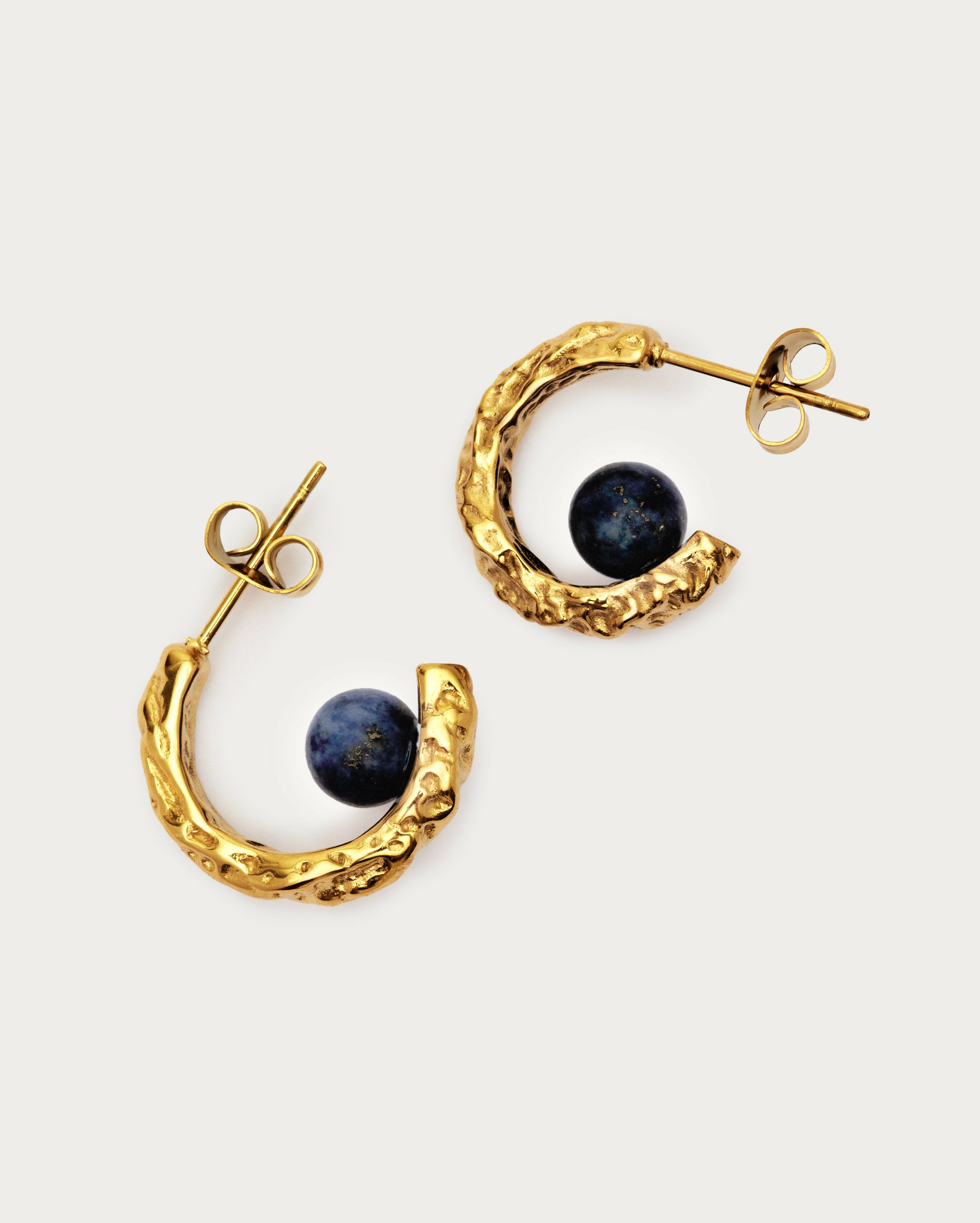 Stone Detail Hoop Earrings