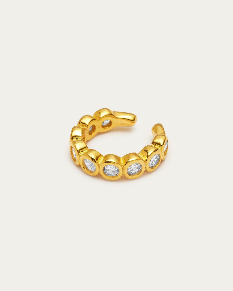 Tennis Hoop Cuff - Gold