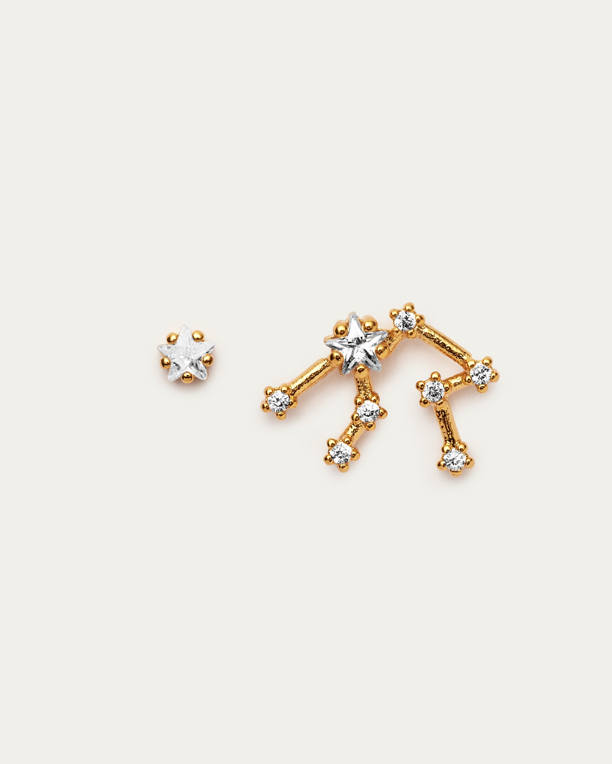 Aquarius Star Constellation Stud Earrings