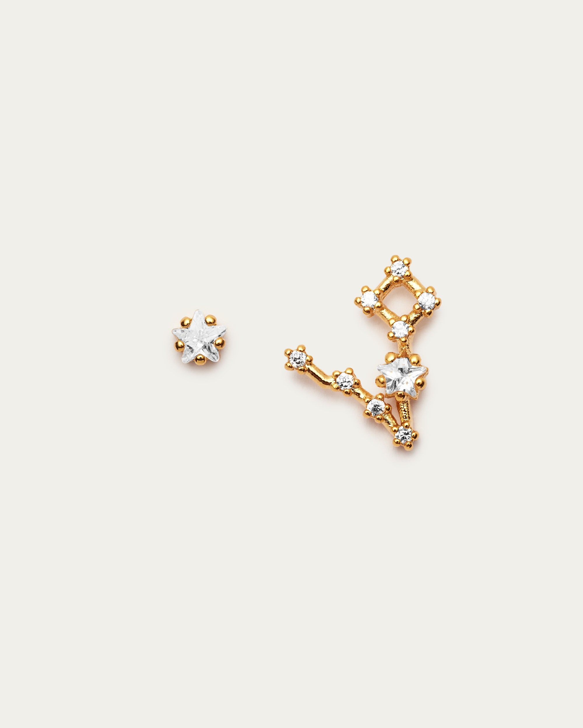 Pisces Star Constellation Stud Earrings