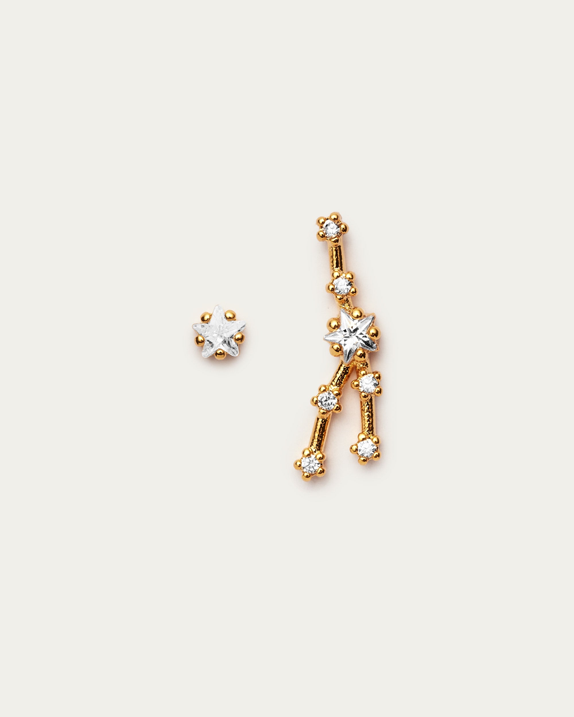 Taurus Star Constellation Stud Earrings