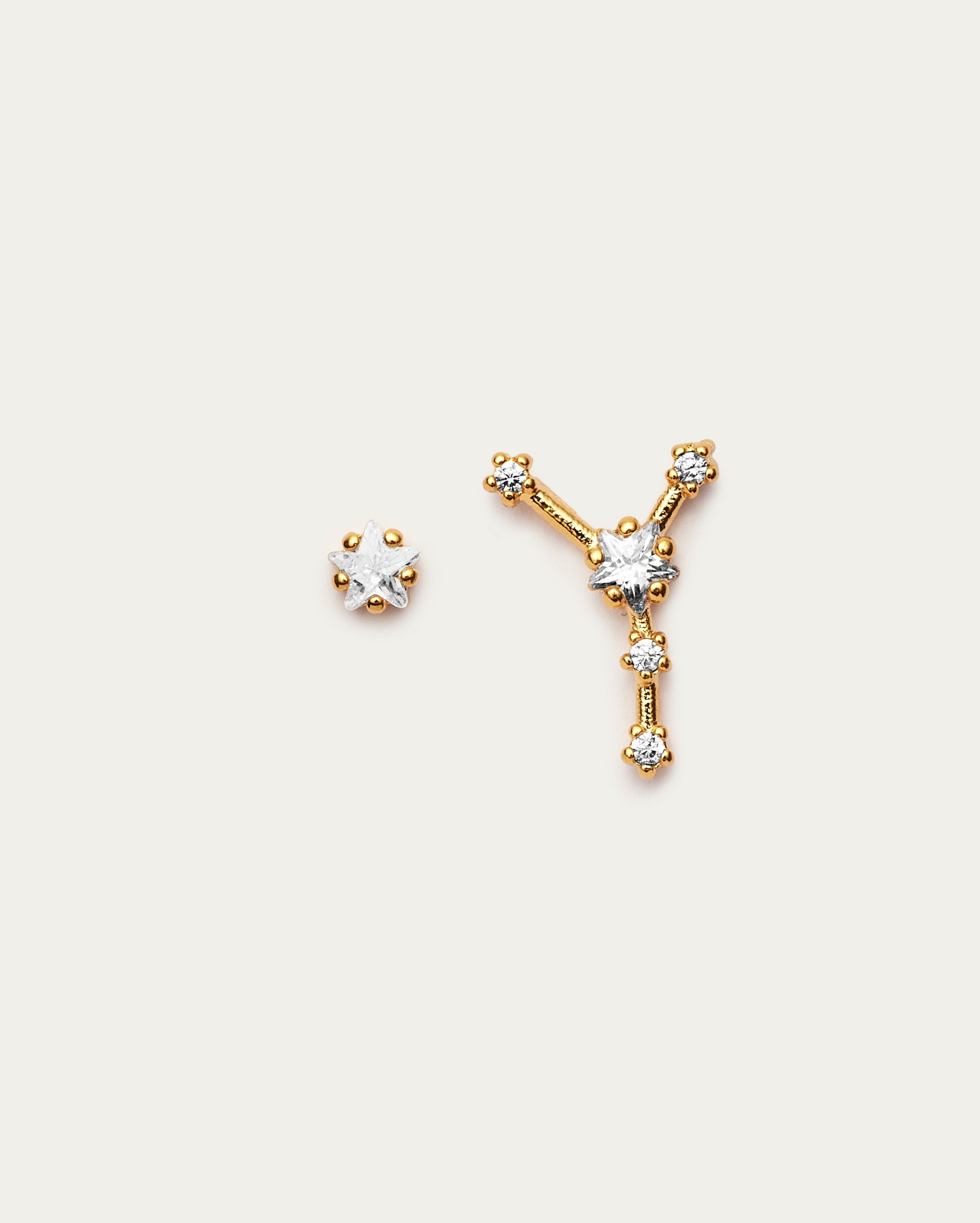 Cancer Star Constellation Stud Earrings